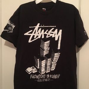 Stussy graphic black t-shirt
